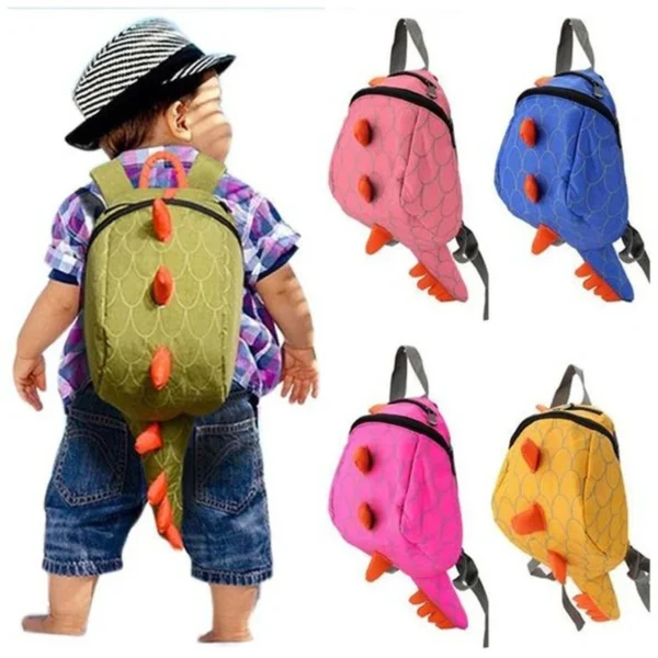 Cartoon Dinosaur School Backpack – Lightweight Kids Bag