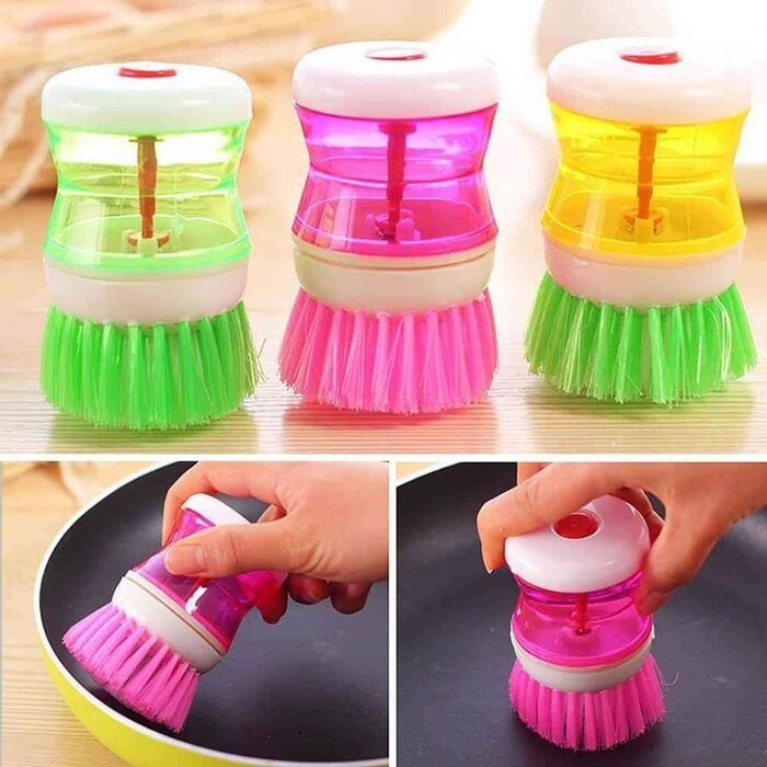 1665078690-rsz_1280480365_4582142425220698_296304031644058125_n Liquid Dish Washing Brush with Soap Dispenser – Kitchen Cleaning Tool - Image 1