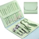 Professional 16 Pcs Manicure & Pedicure Set – Stainless Steel Nail Cutter Tools with Travel Case - Image 2