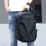 Waterproof Multi-Compartment Laptop Backpack – Black (Free Moneybag Included) - Image 2