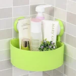 Corner Bathroom Shelf Organizer – Plastic Wall Rack for Shower & Toiletries - Image 2