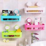 Shower Wall Organizer – Suction Cup Shelf Rack for Bathroom Storage - Image 2
