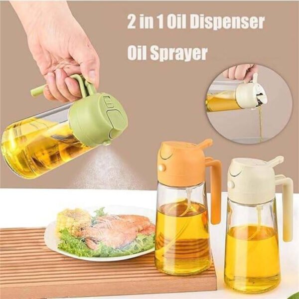 Premium Cooking Oil Spray Bottle – Refillable & Non-Aerosol Dispenser
