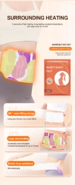 4 Piece Pain Relief Self-Heating Waist Hot Patch (সেল্ফ হিটিং কোমরের ব্যথা উপশম করার গরম প্যাচ) - Image 8