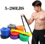 Resistance Bands Set 5–280lbs for Strength Training, Home Gym, Yoga & Pilates