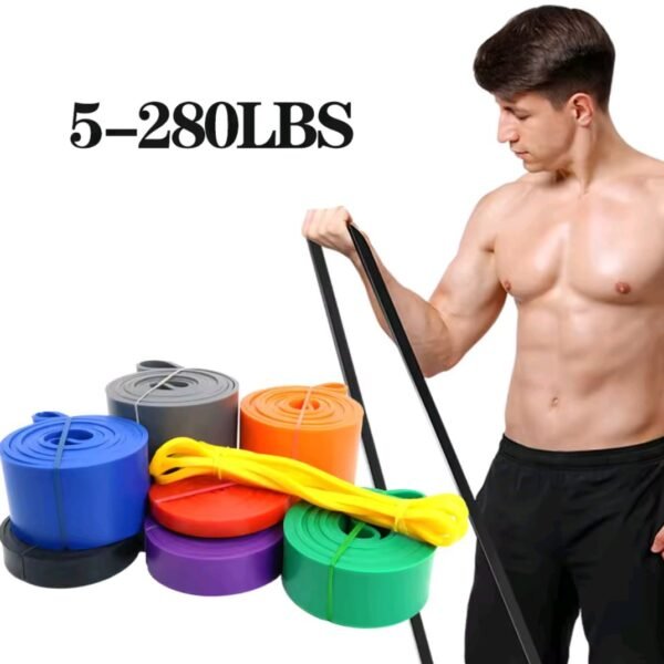Resistance Bands Set 5–280lbs for Strength Training, Home Gym, Yoga & Pilates
