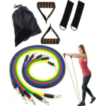 Resistance Bands Set for Home Workouts – 11 Pcs with Door Anchor, Ankle Straps & Handles - Image 2