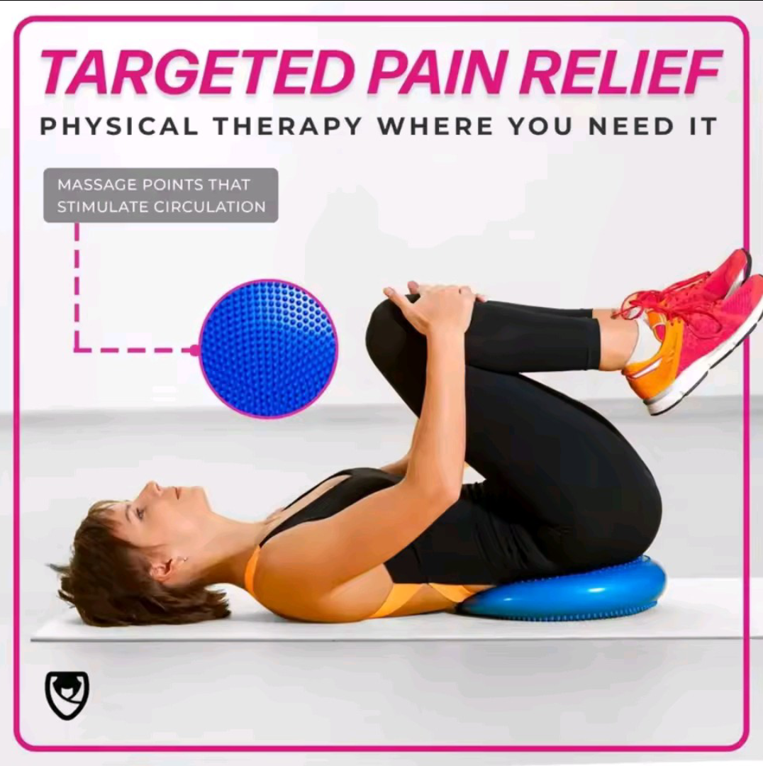 Screenshot_20250821-170456 Inflatable Balance Cushion Half Ball – Yoga, Massage & Rehabilitation Trainer with Pump - Image 1