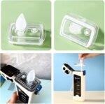 Plastic Straw Water Cup, 350ml, Multicolor Rectangular Simple Bottle, Fall Resistance - Image 2