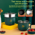 Wenhuo Mini Electric Multifunction Cooker 18 cm (0.5 Ltr.) - Green - Image 2