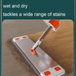 Milton M6 360° Flat Mop for Floor Cleaning | Washable Microfiber Pads - Image 5