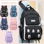 Kids Backpack Children School Bags Waterproof Primary Schoolbag Book Bag (Purple) - Image 2