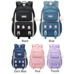 Kids Backpack Children School Bags Waterproof Primary Schoolbag Book Bag (Purple) - Image 5