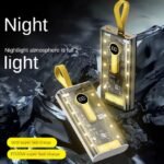 20000 mah Power Bank 22.5W Fast Charging PD Transparent Power bank with Night Light By MMM