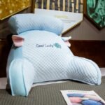 Ice Beans Triangle Cushion Pillow – Soft Backrest Sofa & Bedside Support Pillow - Image 3